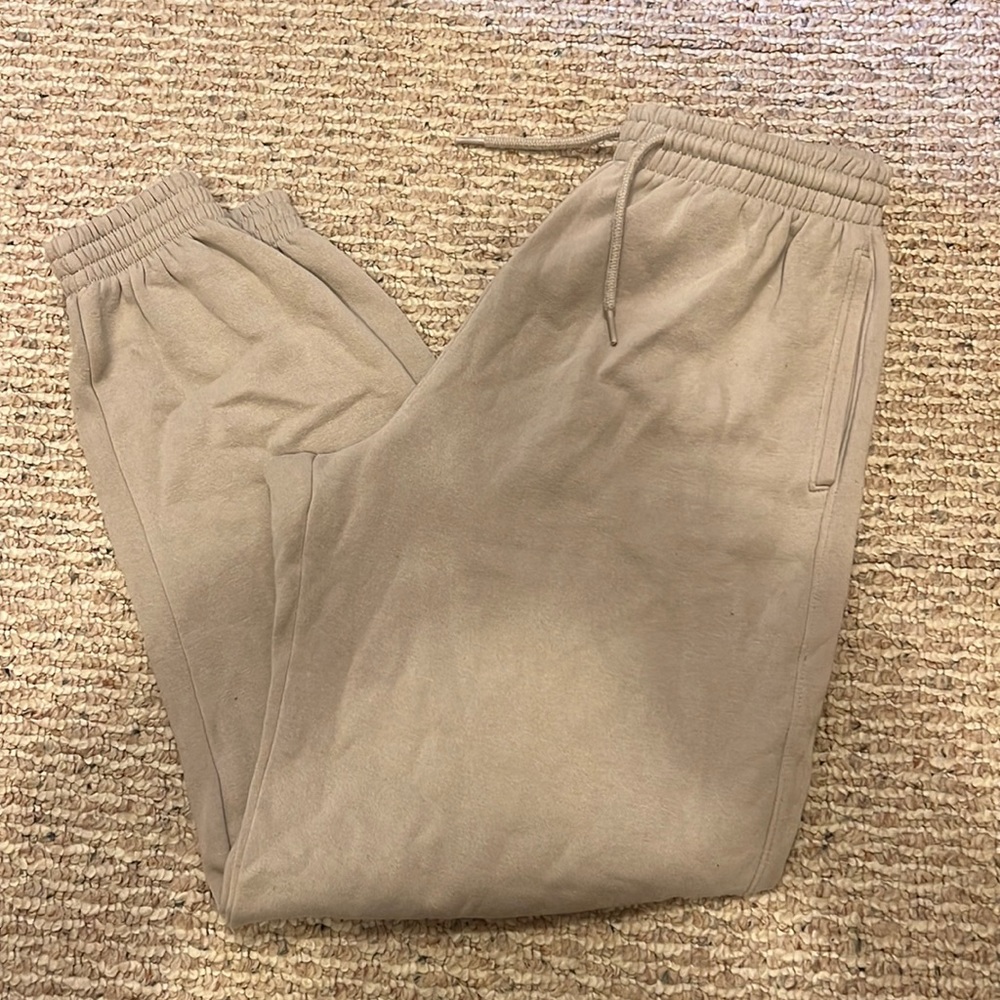 Tan sweat pants